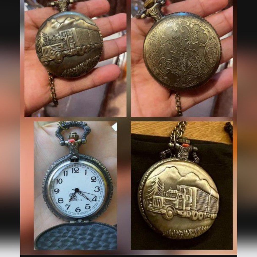New truck trucking trucker pocket watch